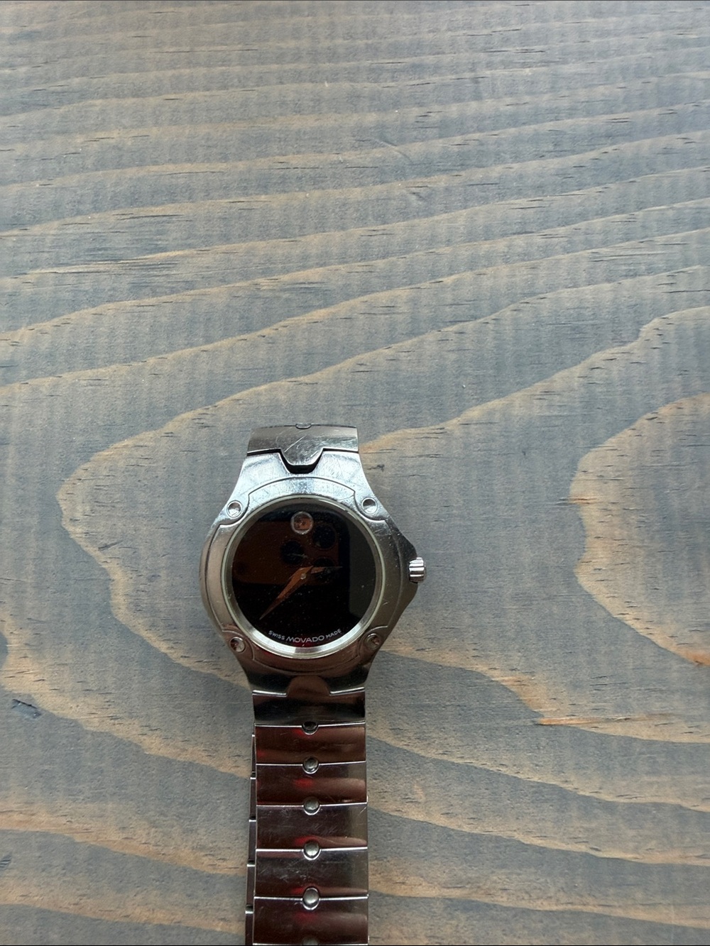 Movado Stainless Steel Black Dial Women's Watch